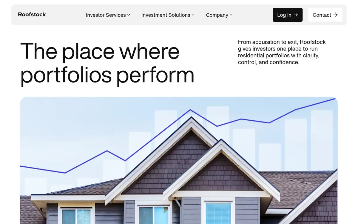 Roofstock homepage screenshot